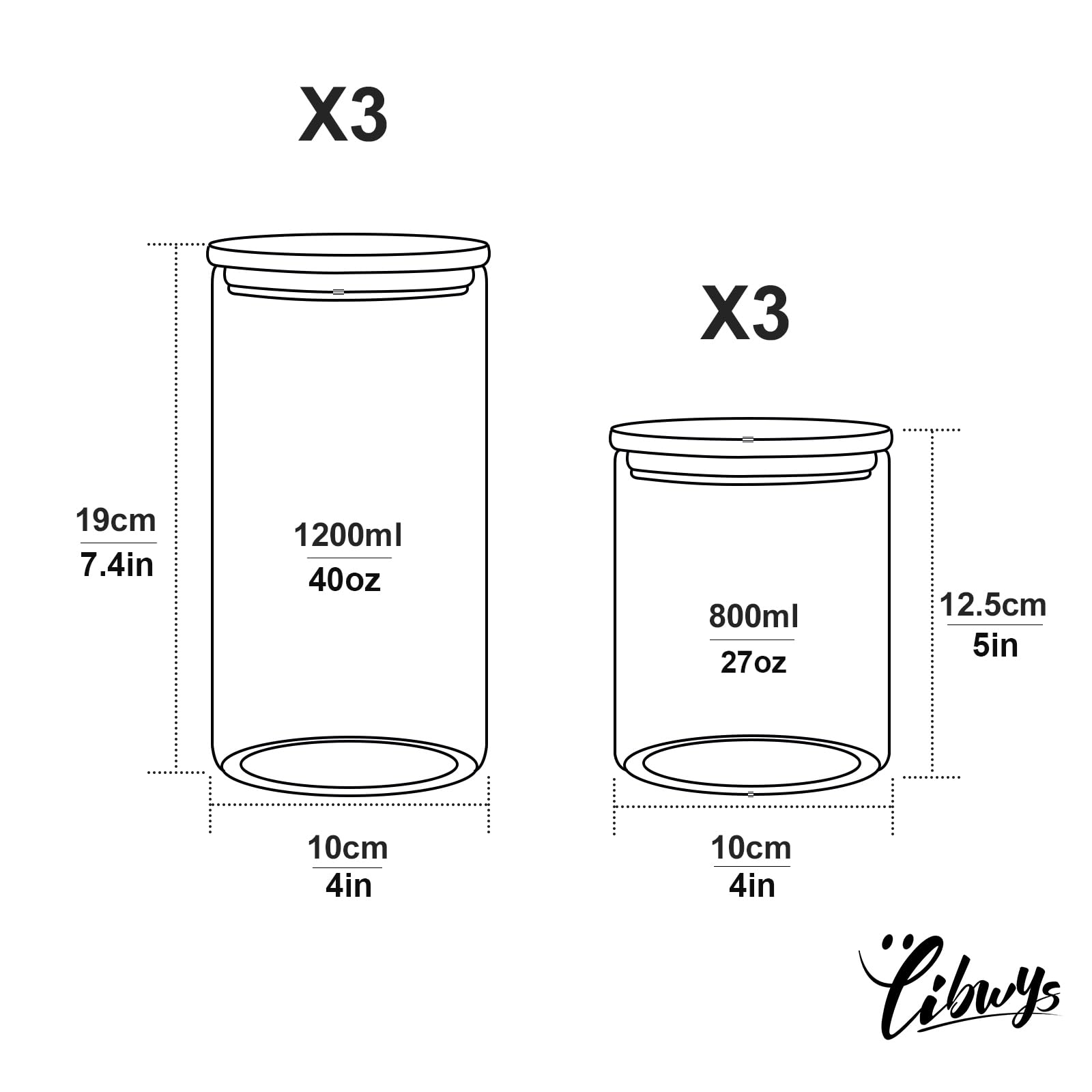 libwys-storage-jars-vorratsgl-ser-eckig-bambusdeckel-6er-set image 6
