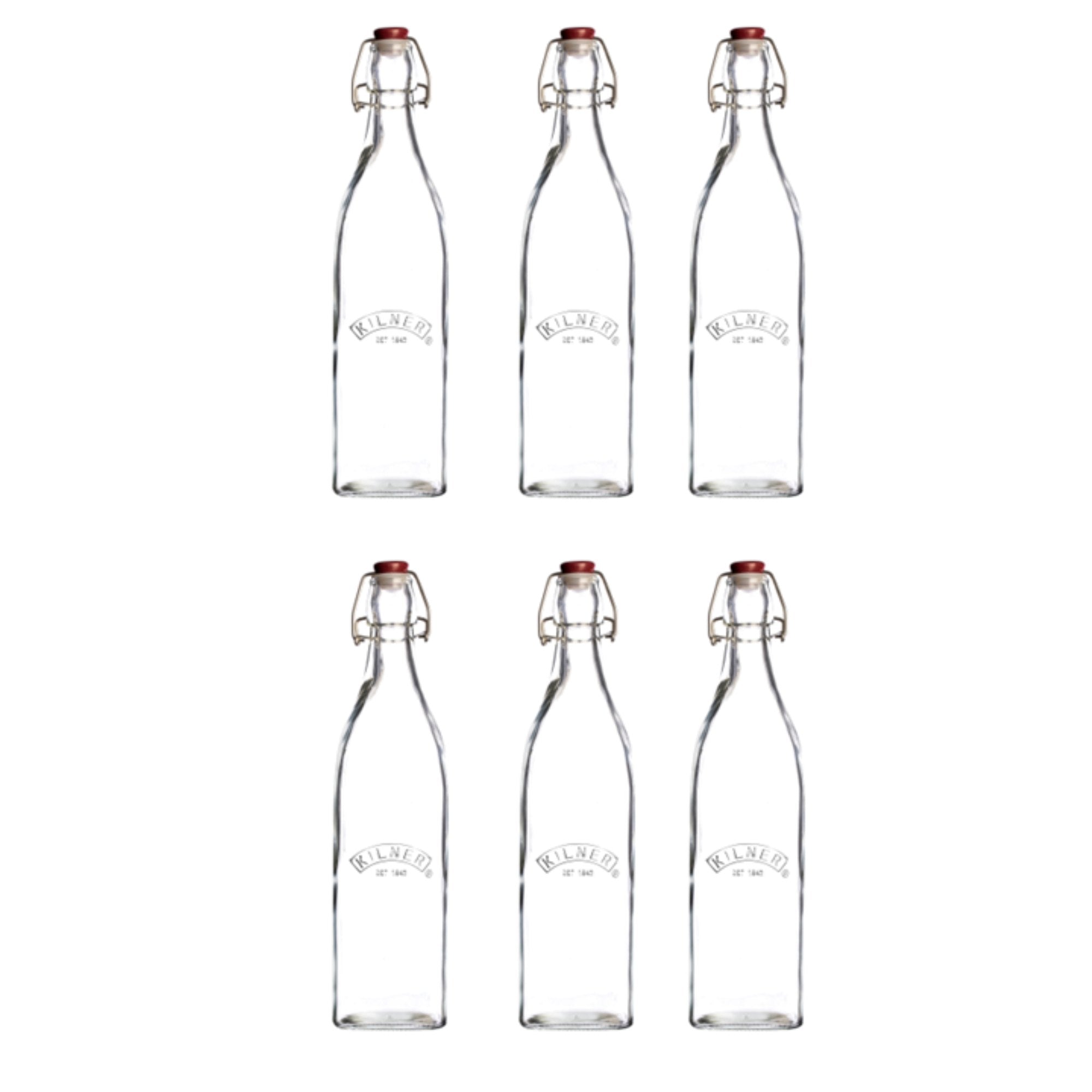 kilner-drinking-square-clip-top-flasche-16-oz-6er-set-glas image 2