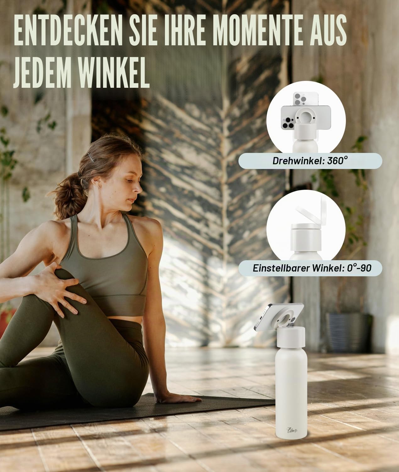 libwys-thermosflasche-edelstahl-750ml-wei-magnet-handyhalter image 2
