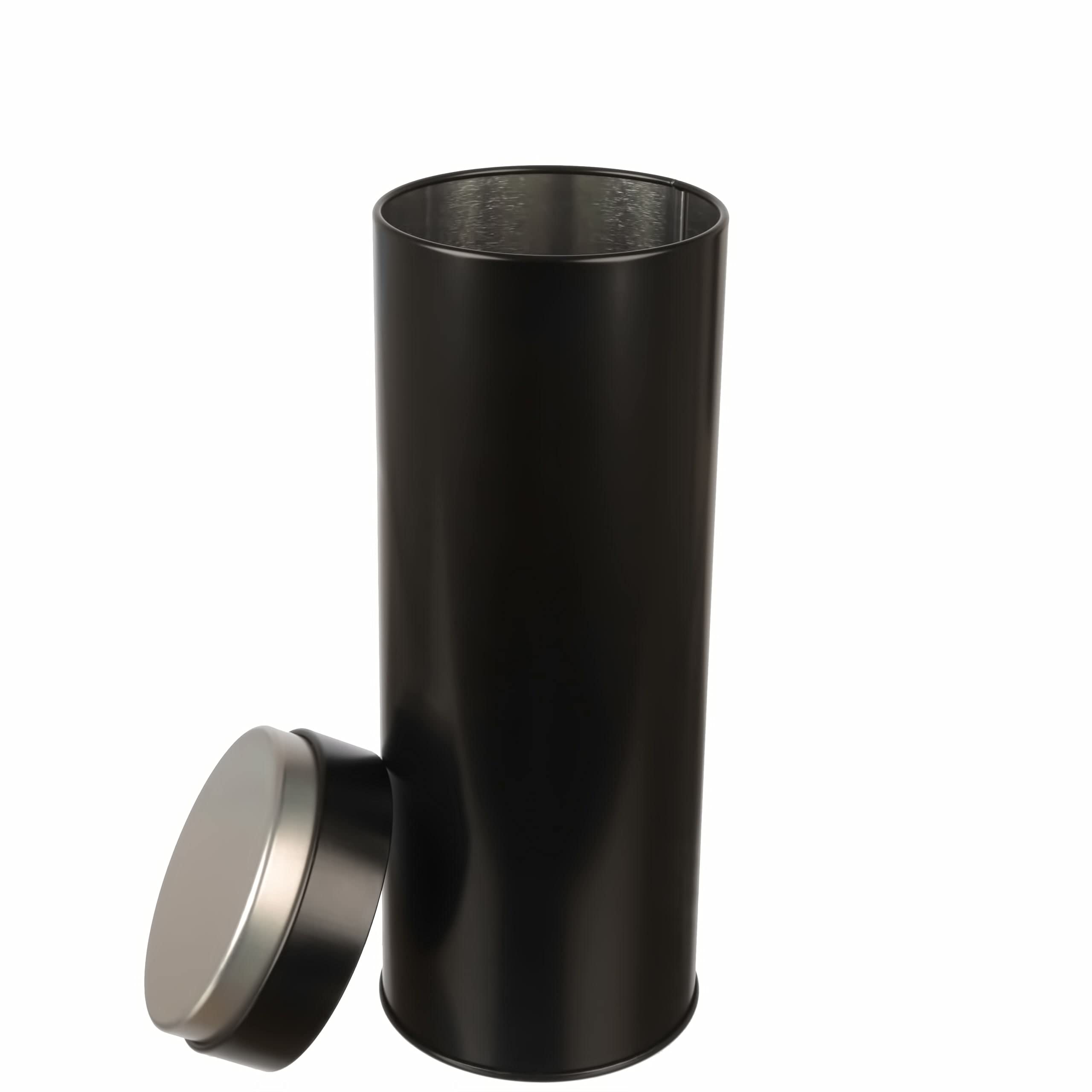 dosenritter-runde-dosen-kaffeepaddose-metall-schwarz-2er-set-aromadicht image 5
