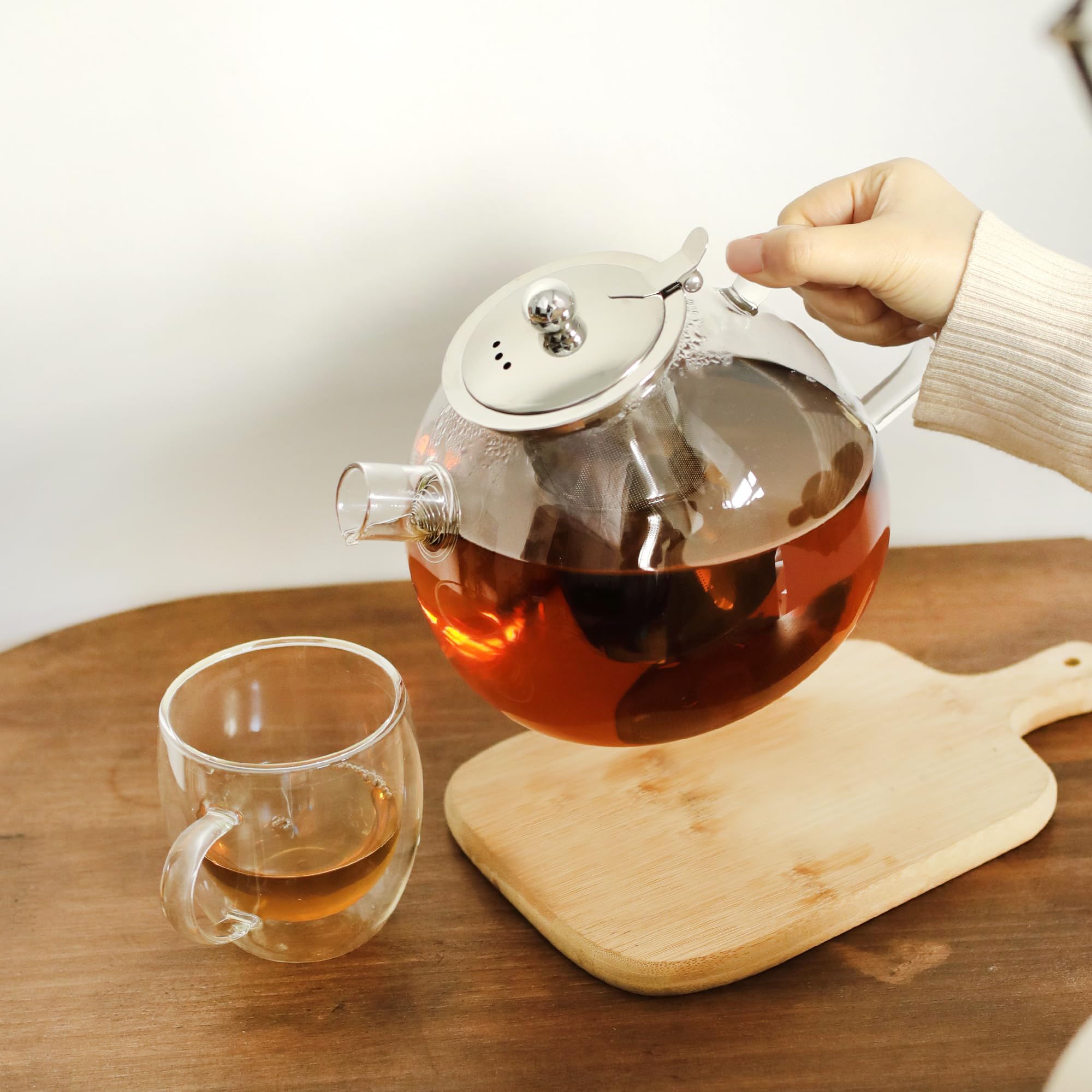 libwys-teekanne-glas-1500ml-mit-siebeinsatz-hitzebest-ndig image 3