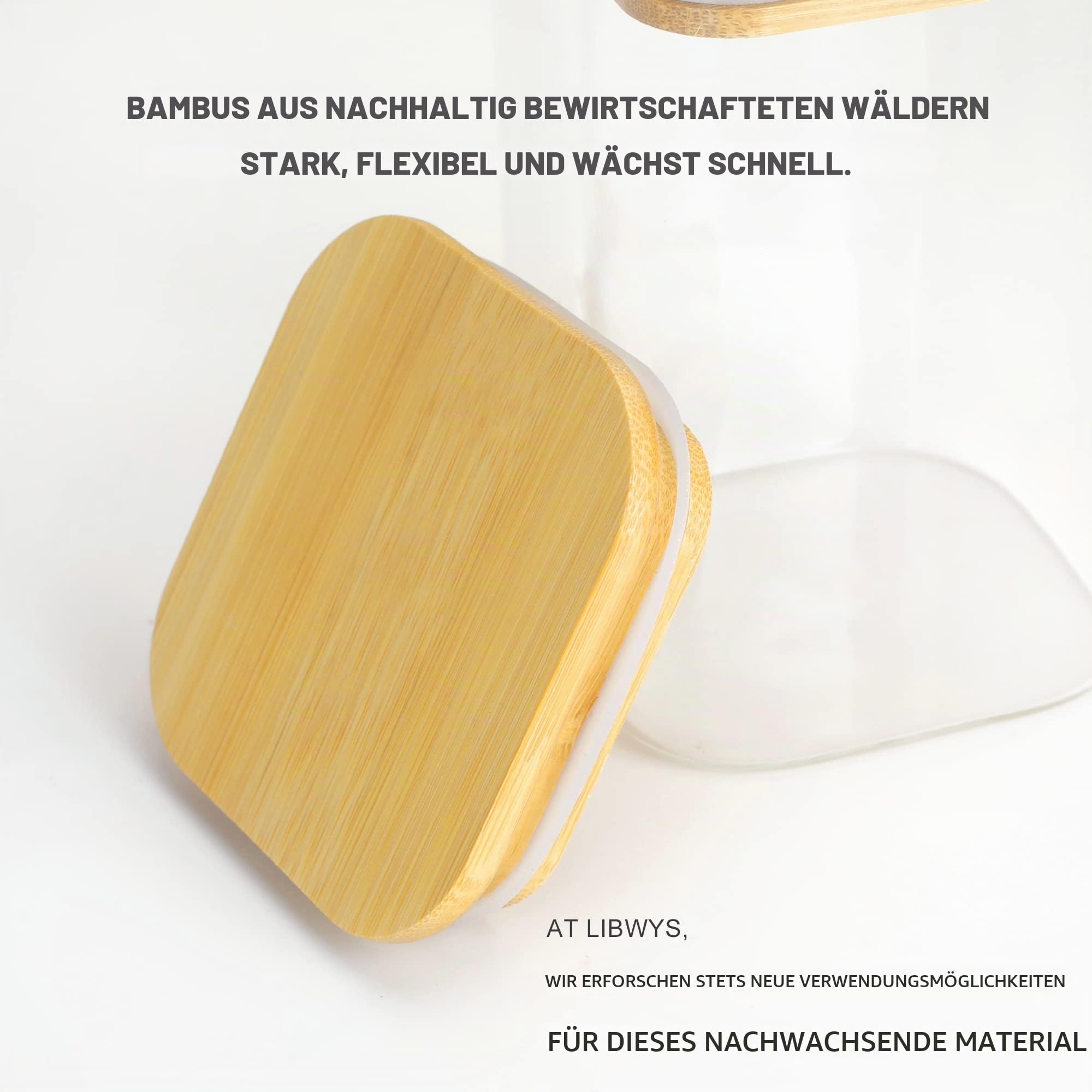 libwys-vorratsgl-ser-eckig-12er-set-600ml-1000ml-bambus-luftdicht image 4