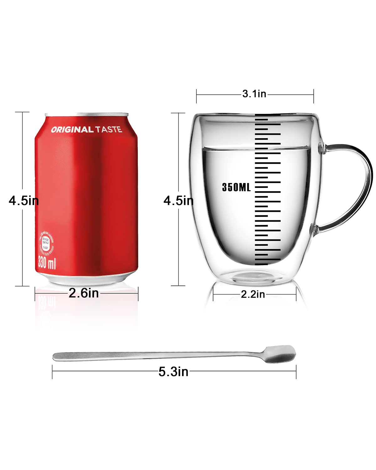 libwys-kaffeetassen-glas-doppelwandig-2er-set-350ml-mit-griff-l-ffel image 5