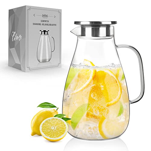 libwys-glaskrug-karaffe-2600ml-mit-deckel-borosilikat-griff image 8