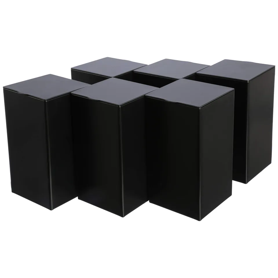 dosenritter-buba-eckige-vorratsdose-6er-set-schwarz-matt image 1
