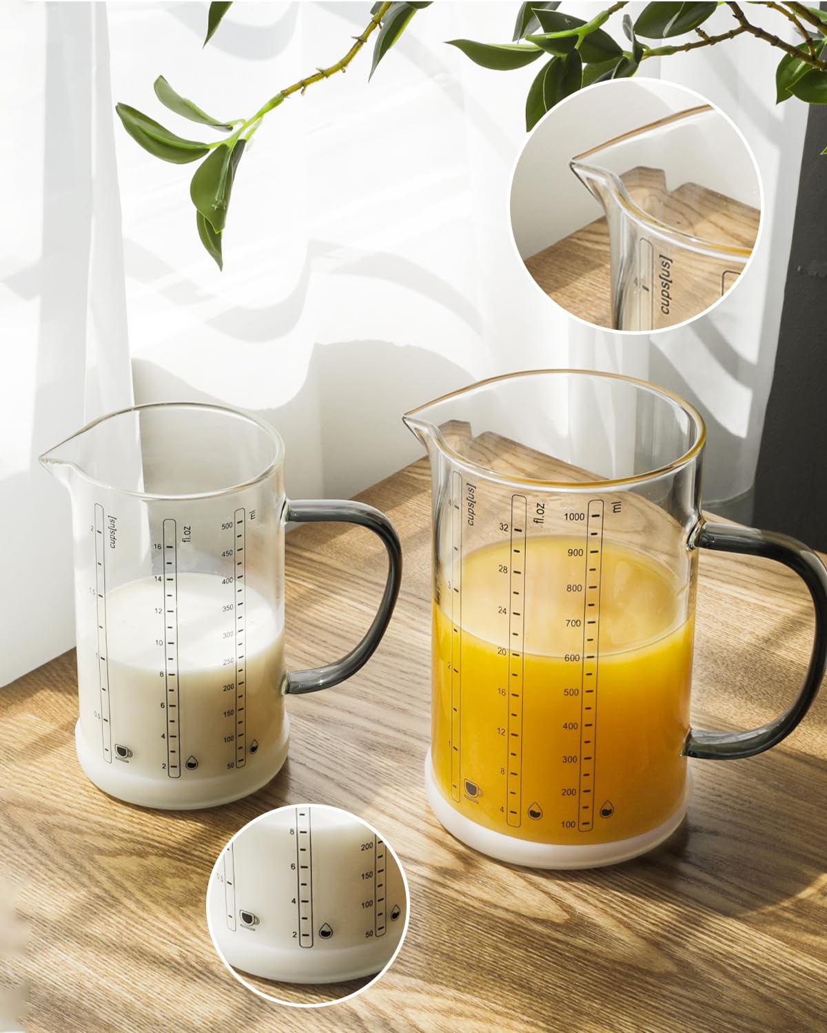 libwys-glass-messbecher-glas-1000-500-ml-2er-set-borosilikat image 5