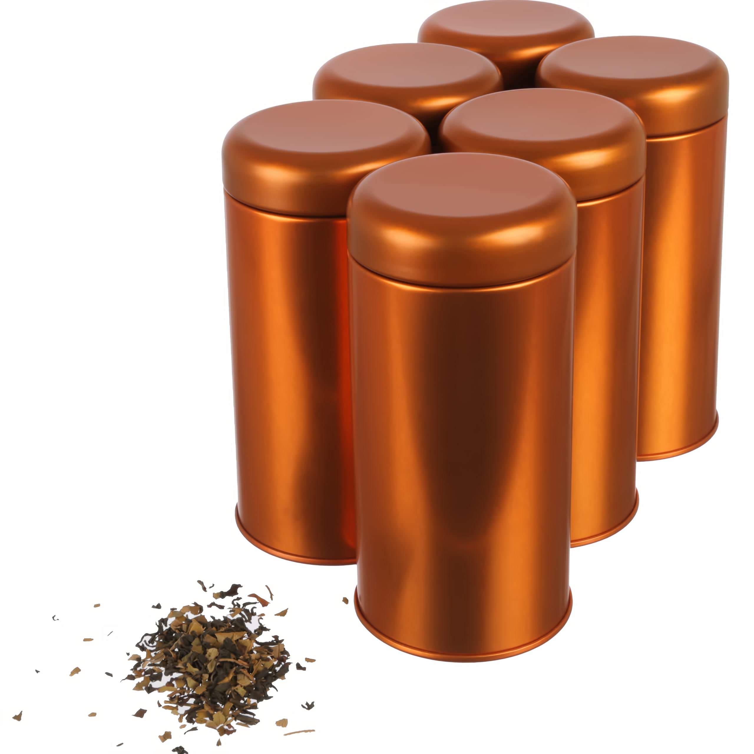 dosenritter-runde-dosen-teedose-kupfer-6er-set-retro image 8