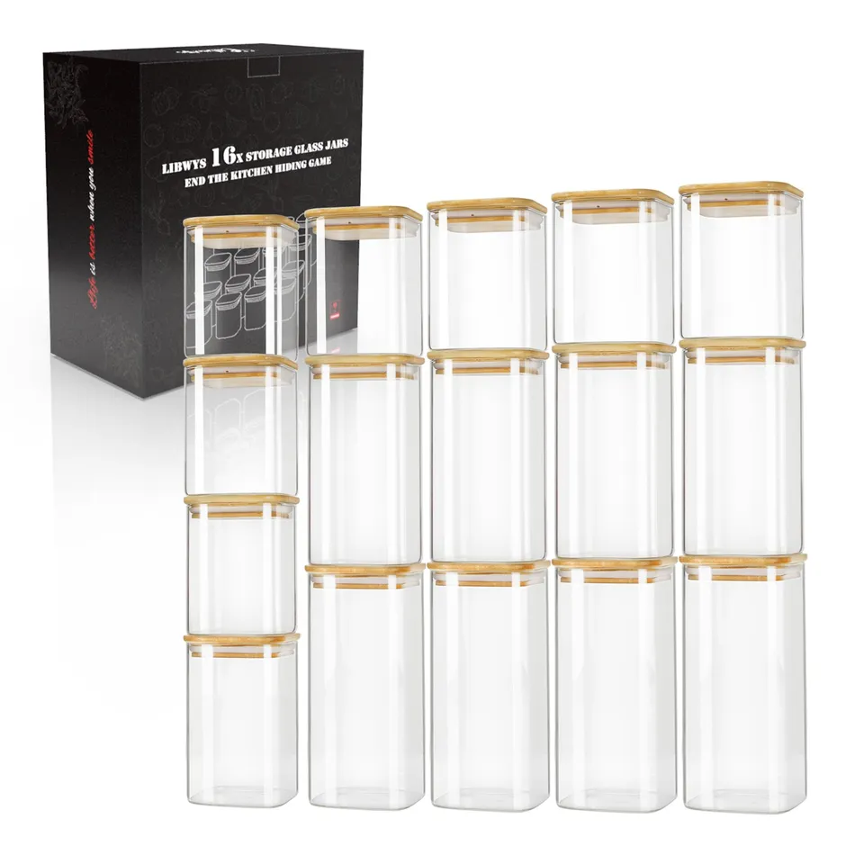 libwys-vorratsgl-ser-16er-set-600ml-1000ml-bambus image 1