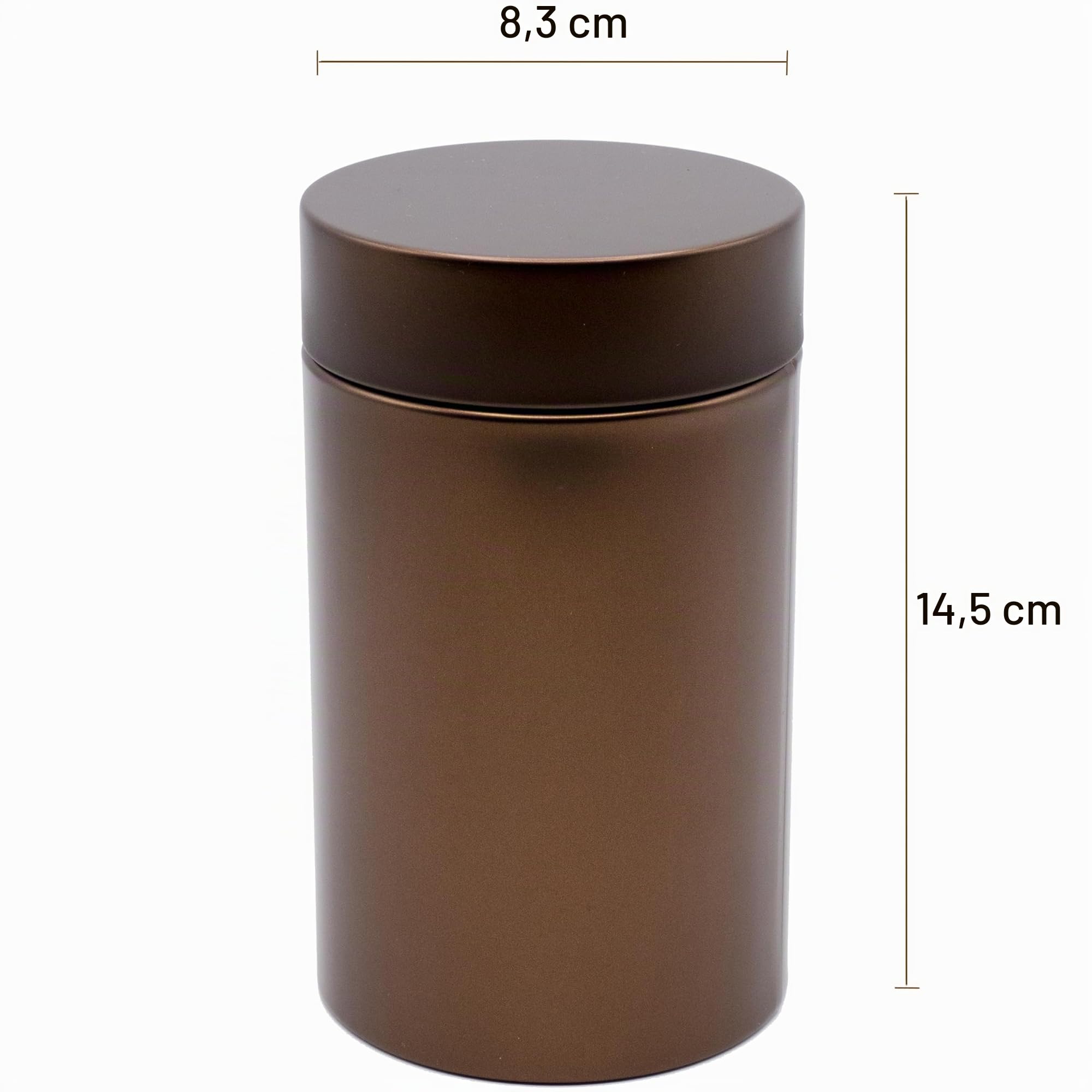 dosenritter-runde-dosen-teedose-3er-kaffeebraun-metallic image 2
