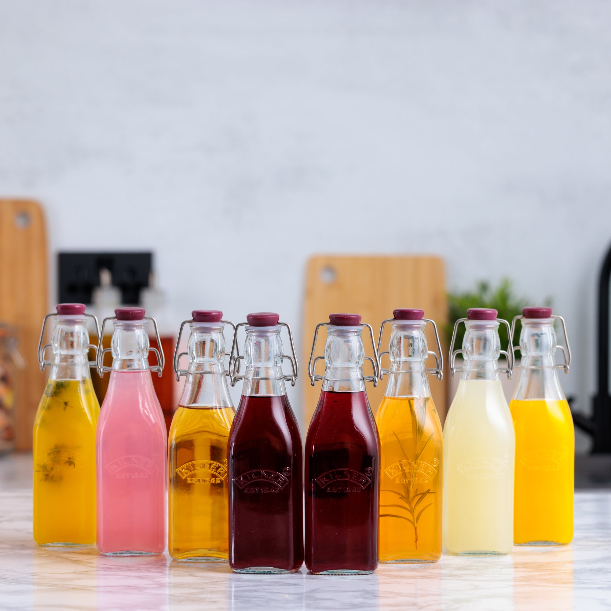 kilner-drinking-square-clip-top-flasche-250-ml-8er-set image 1