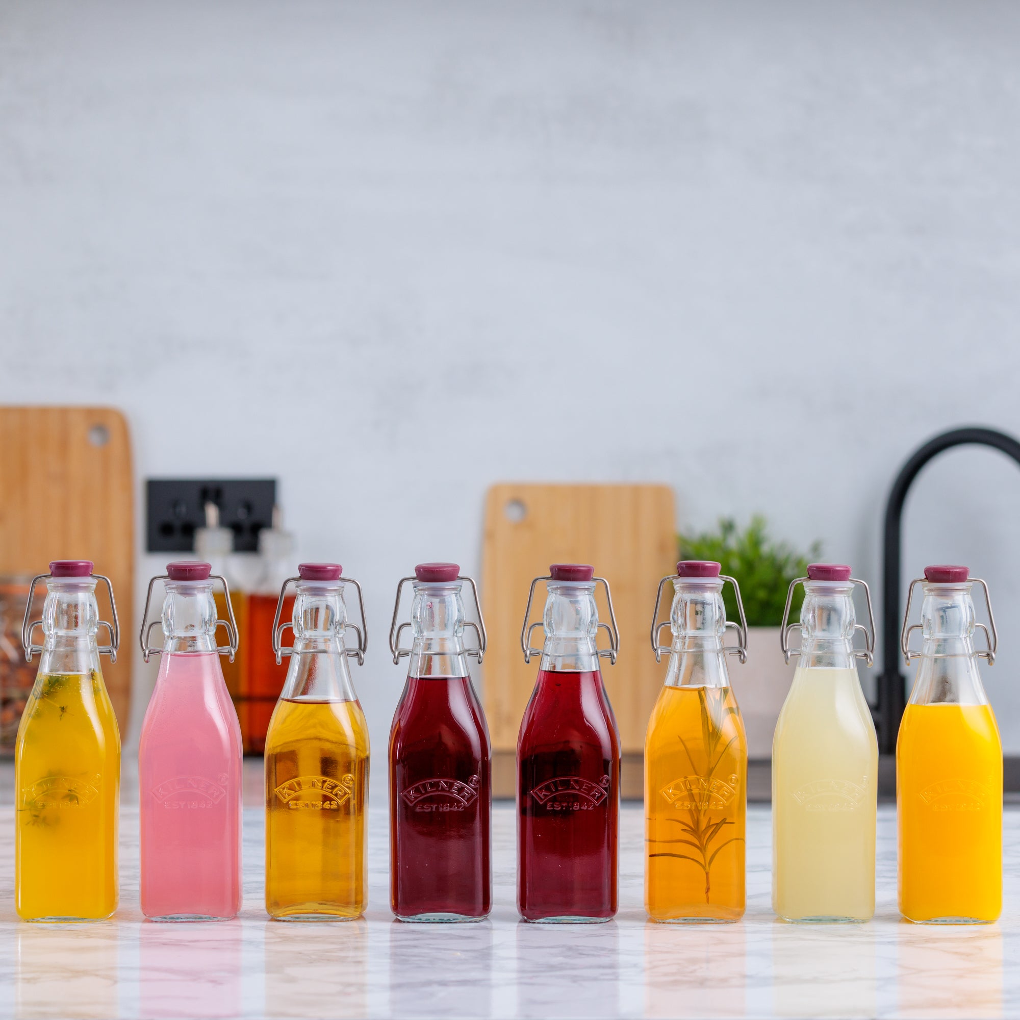 kilner-drinking-square-clip-top-flasche-250-ml-8er-set image 3