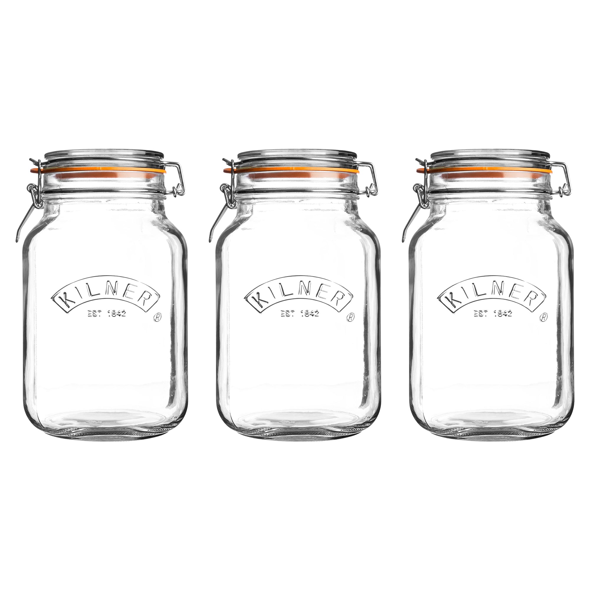 kilner-clip-top-vorratsgl-ser-eckig-2-liter-3er-set-b-gelverschluss image 2