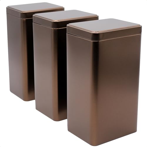 dosenritter-eckige-dosen-vorratsdose-kaffeebraun-3er-set-stapelbar image 8