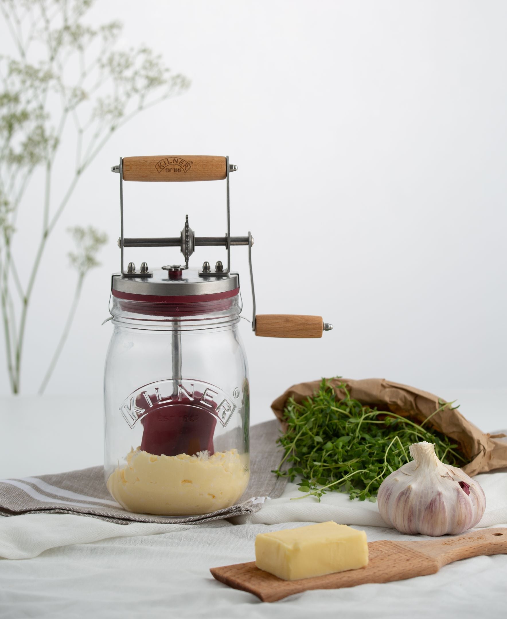 kilner-create-and-make-butterfass-glas-1l-mit-kurbel image 2