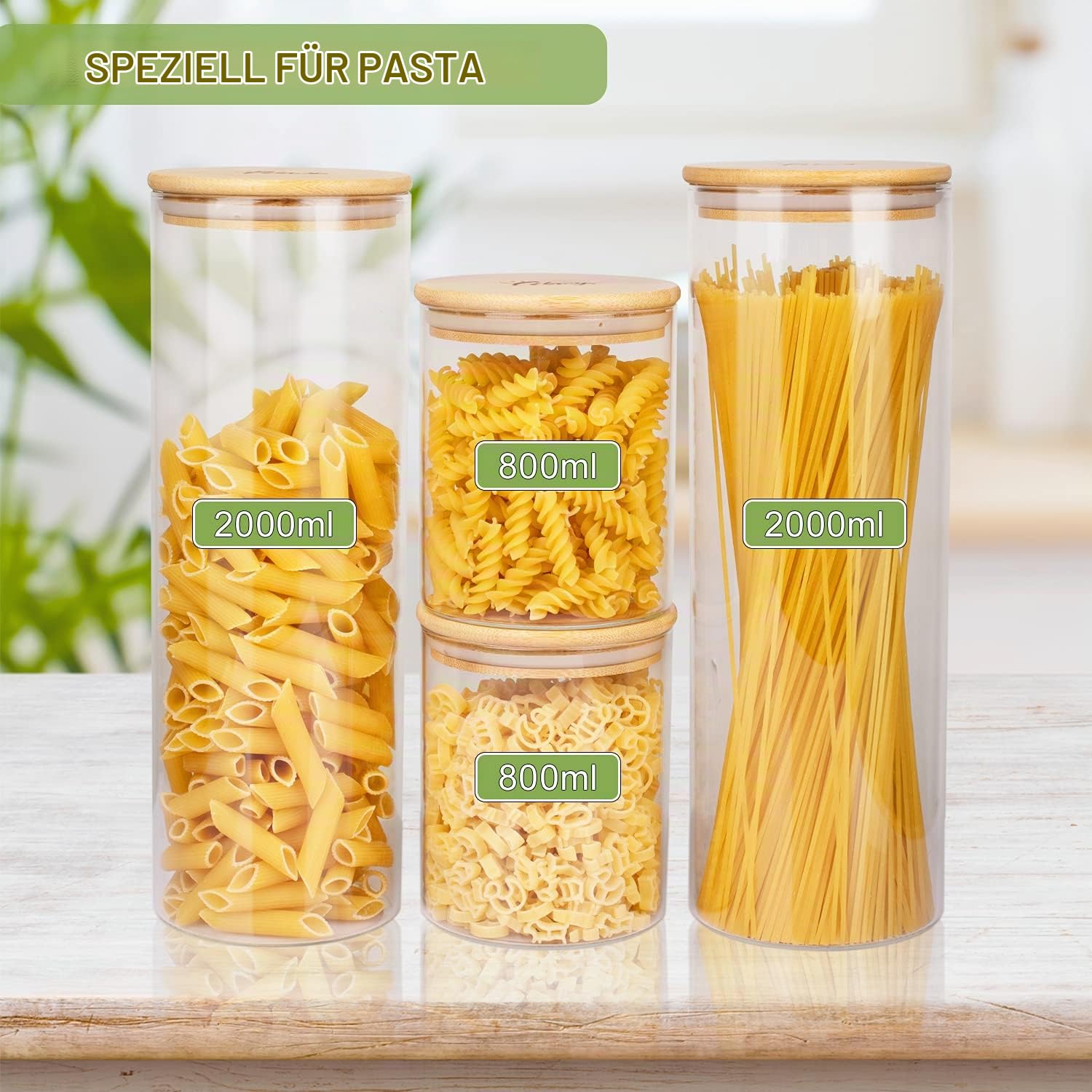 libwys-vorratsgl-ser-4er-set-800ml-2000ml-spaghetti-glas-deckel image 5