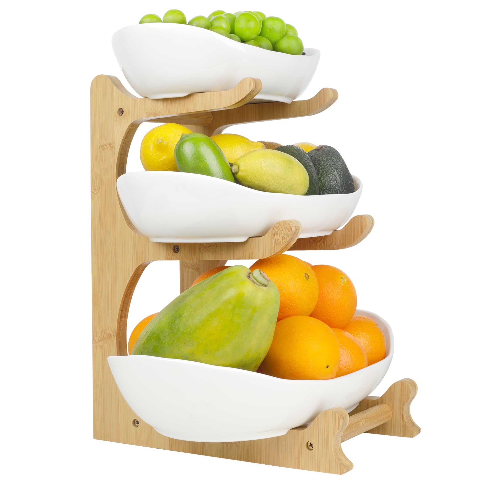 libwys-plus-serie-obst-etagere-3-st-ckig-keramik-wei-bambus image 1