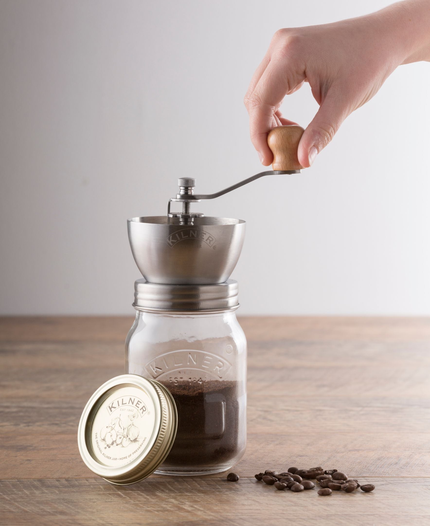 kilner-create-kaffeem-hle-mit-glas-17-fl-oz-edelstahl image 2