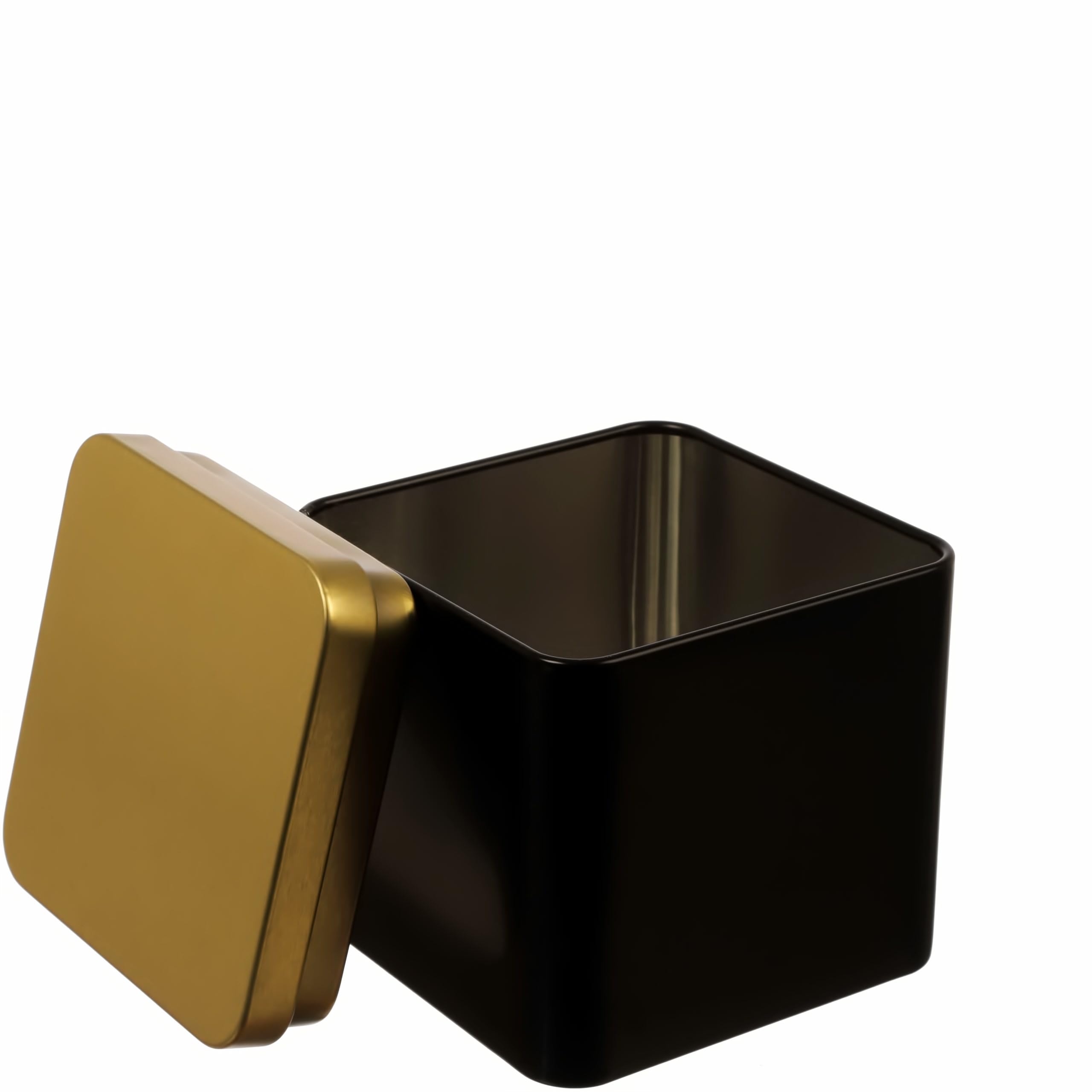 dosenritter-eckige-dosen-teedose-schwarz-gold-6er-set-150g-9x9x9 image 4