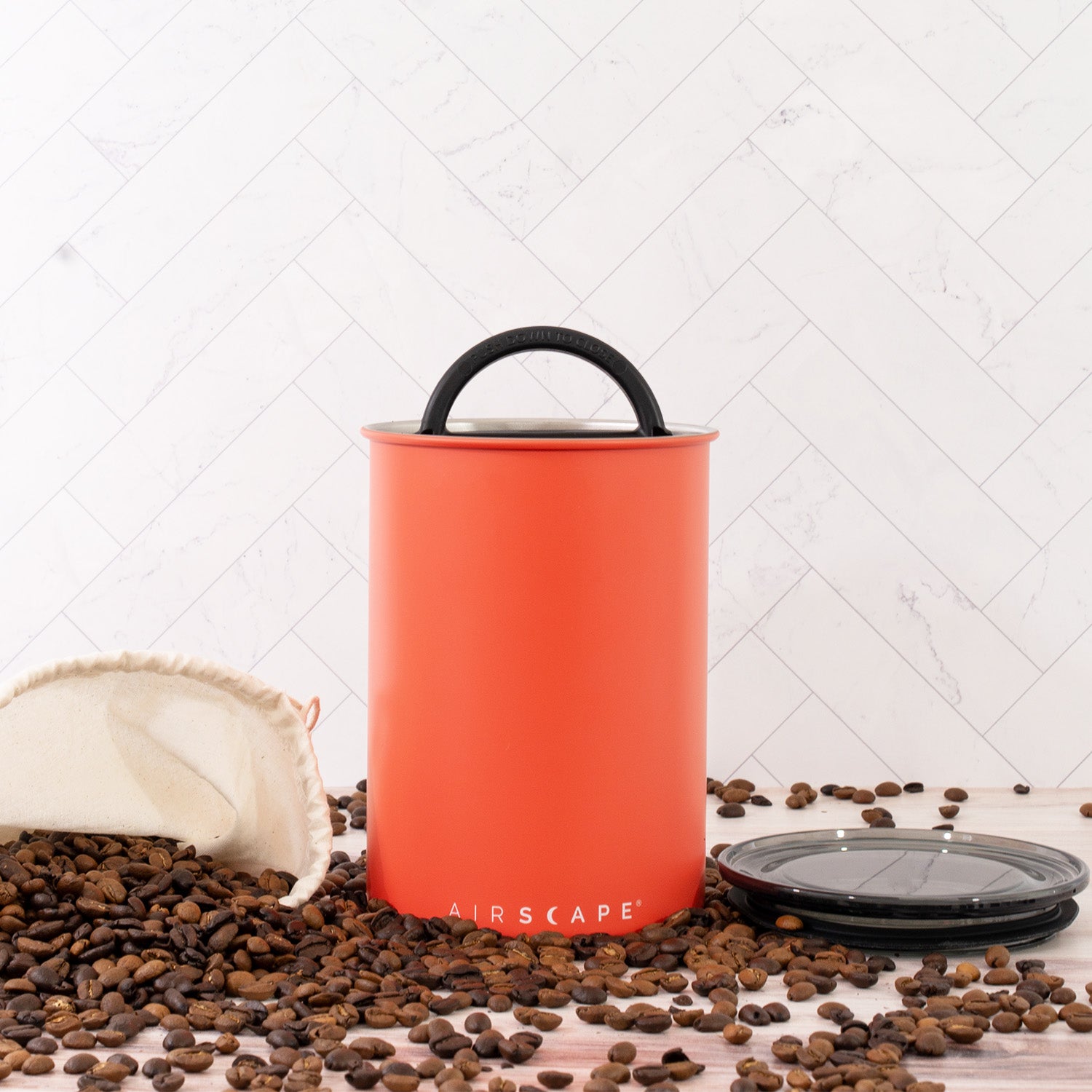 airscape-classic-kaffeeddose-250g-matt-schwarz-stapelbar image 4