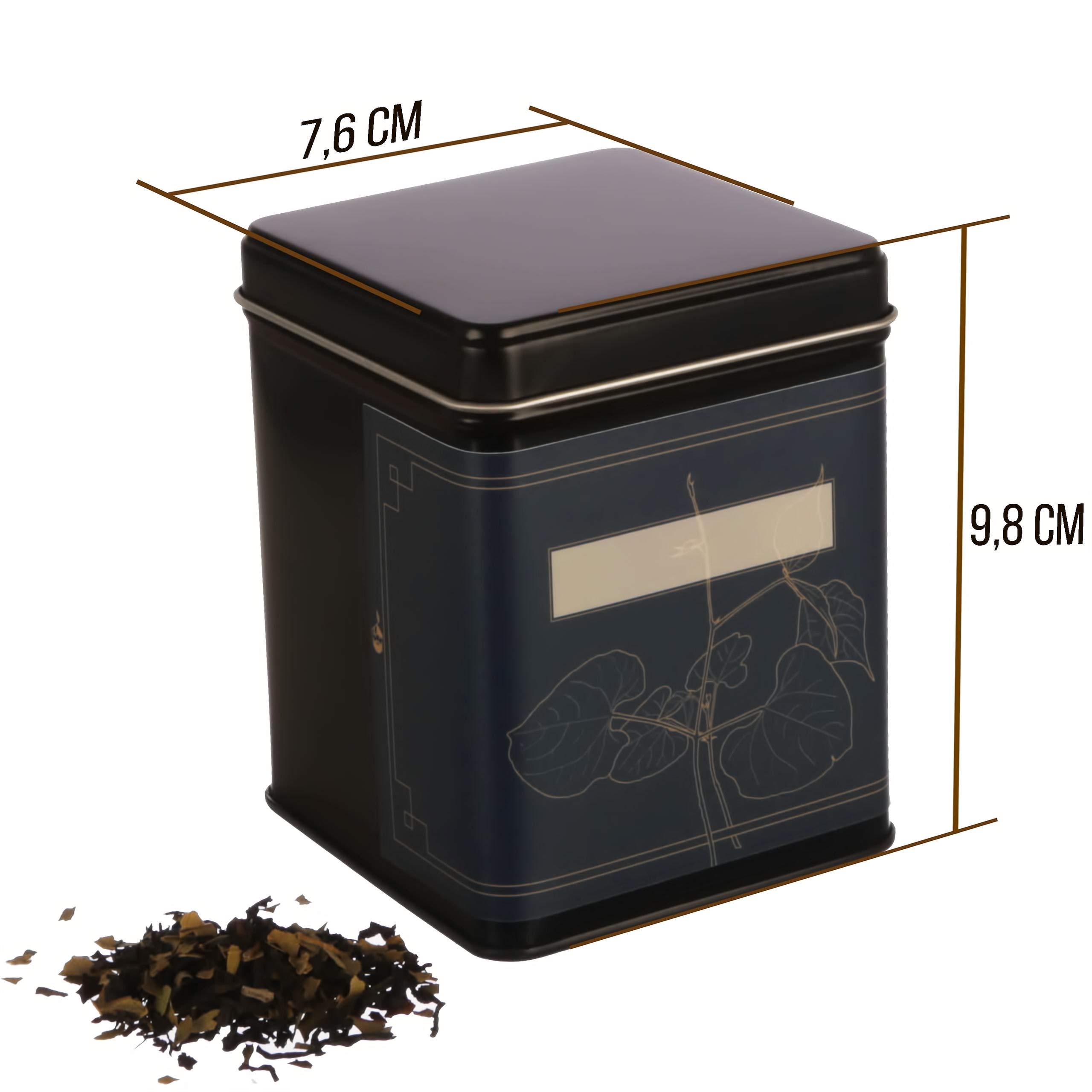 dosenritter-eckige-dosen-teedose-metall-6er-set-floral-aromadicht image 3