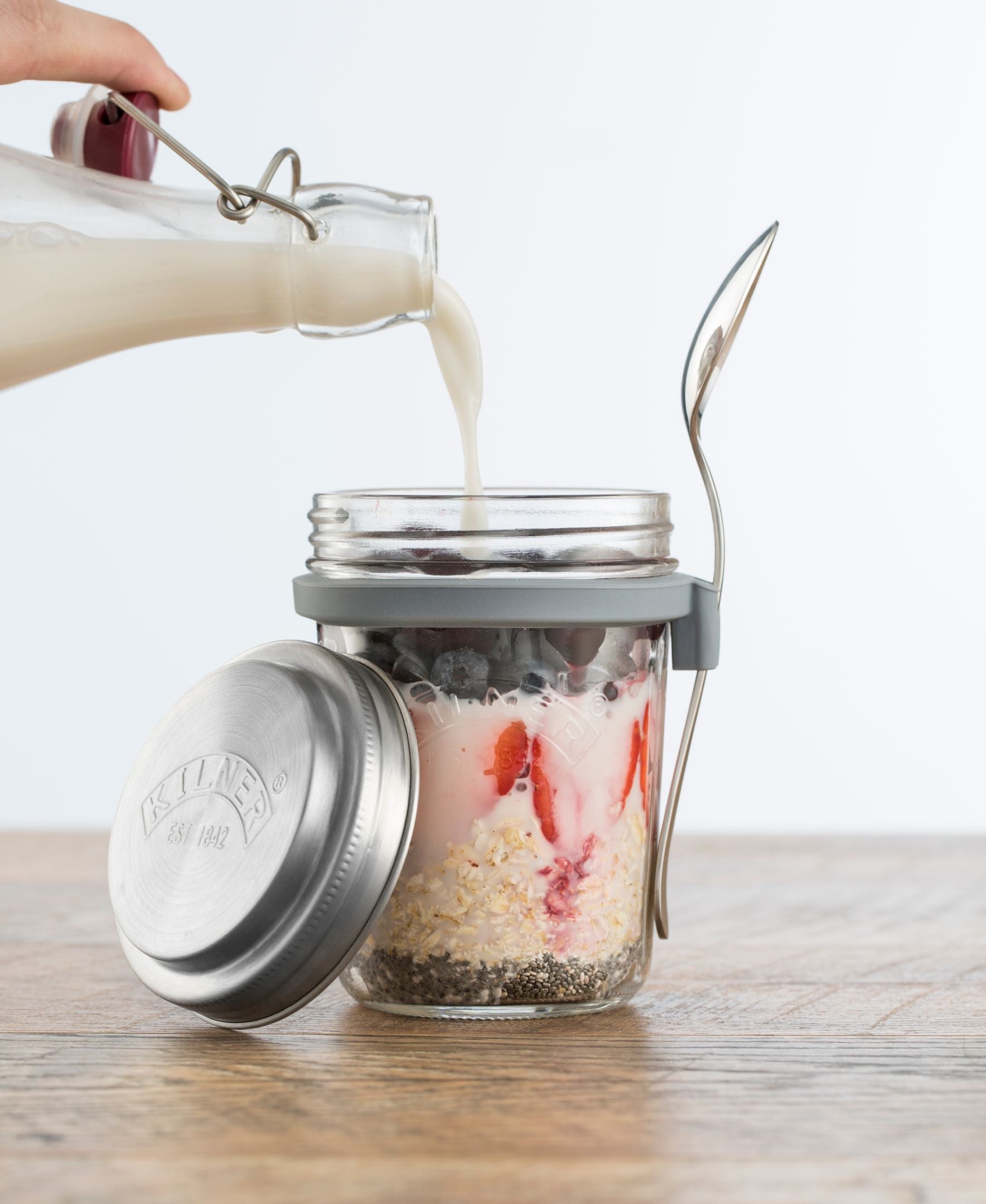 kilner-breakfast-jar-m-sliglas-350-ml-2er-set-mit-l-ffel image 8