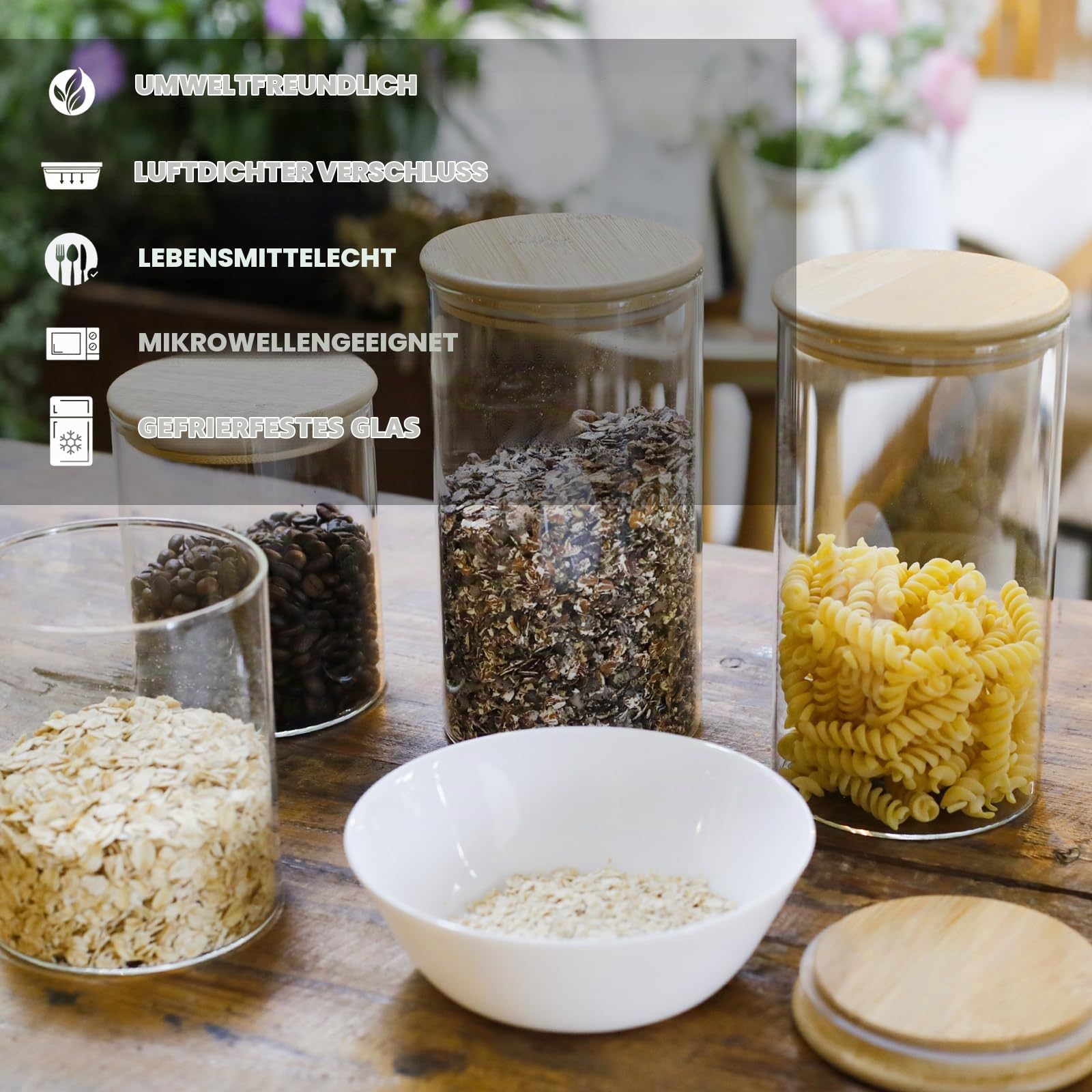 libwys-storage-jars-vorratsgl-ser-eckig-bambusdeckel-6er-set image 3