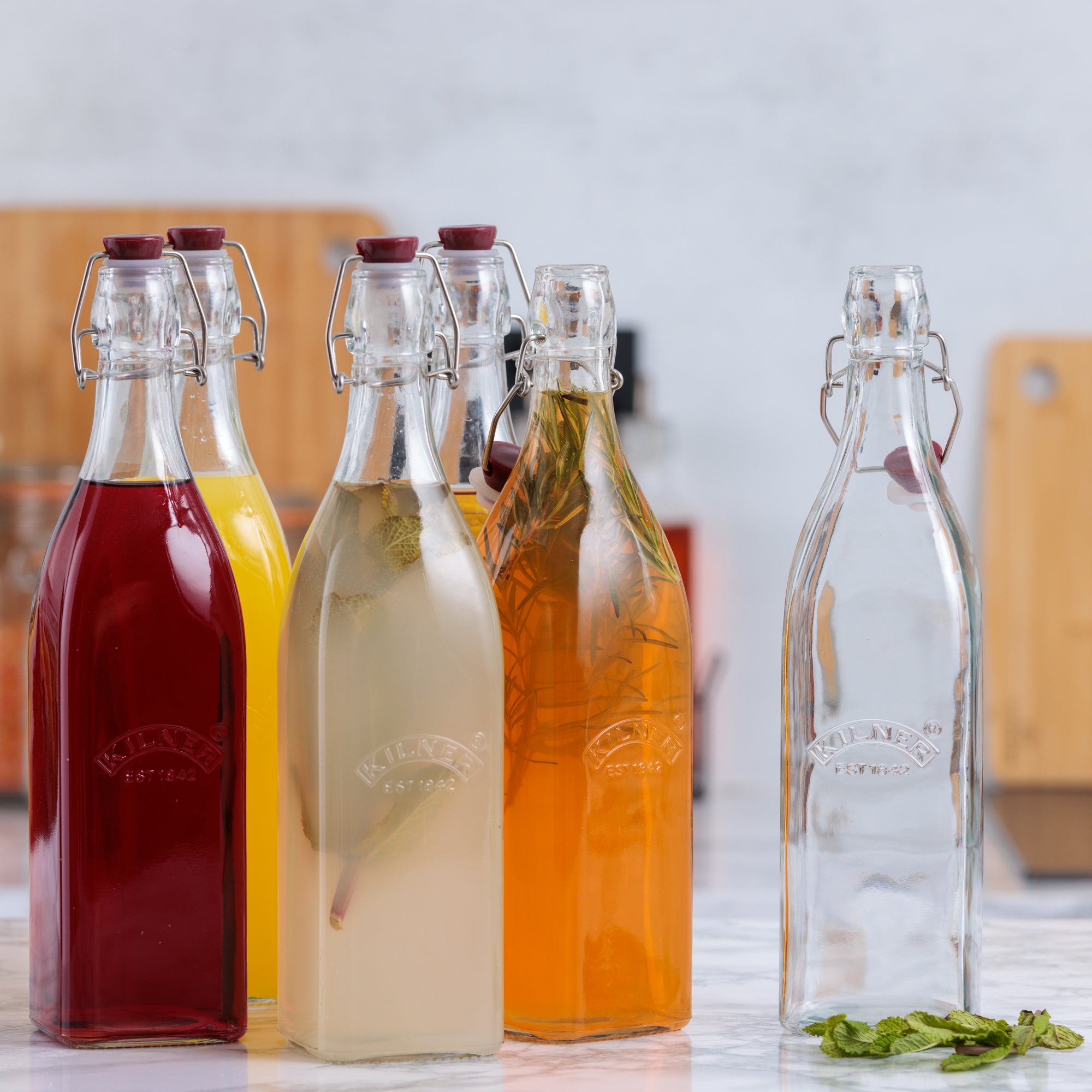 kilner-drinking-square-clip-top-flasche-1-l-6er-set image 2