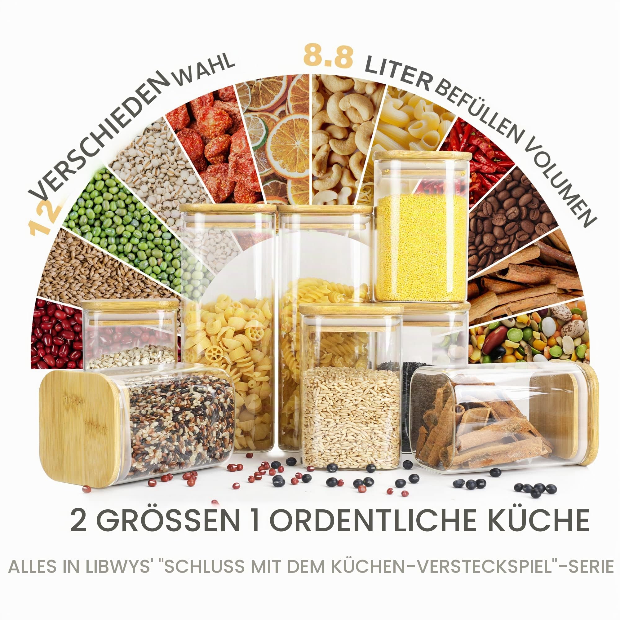 libwys-vorratsgl-ser-eckig-12er-set-600ml-1000ml-bambus-luftdicht image 7