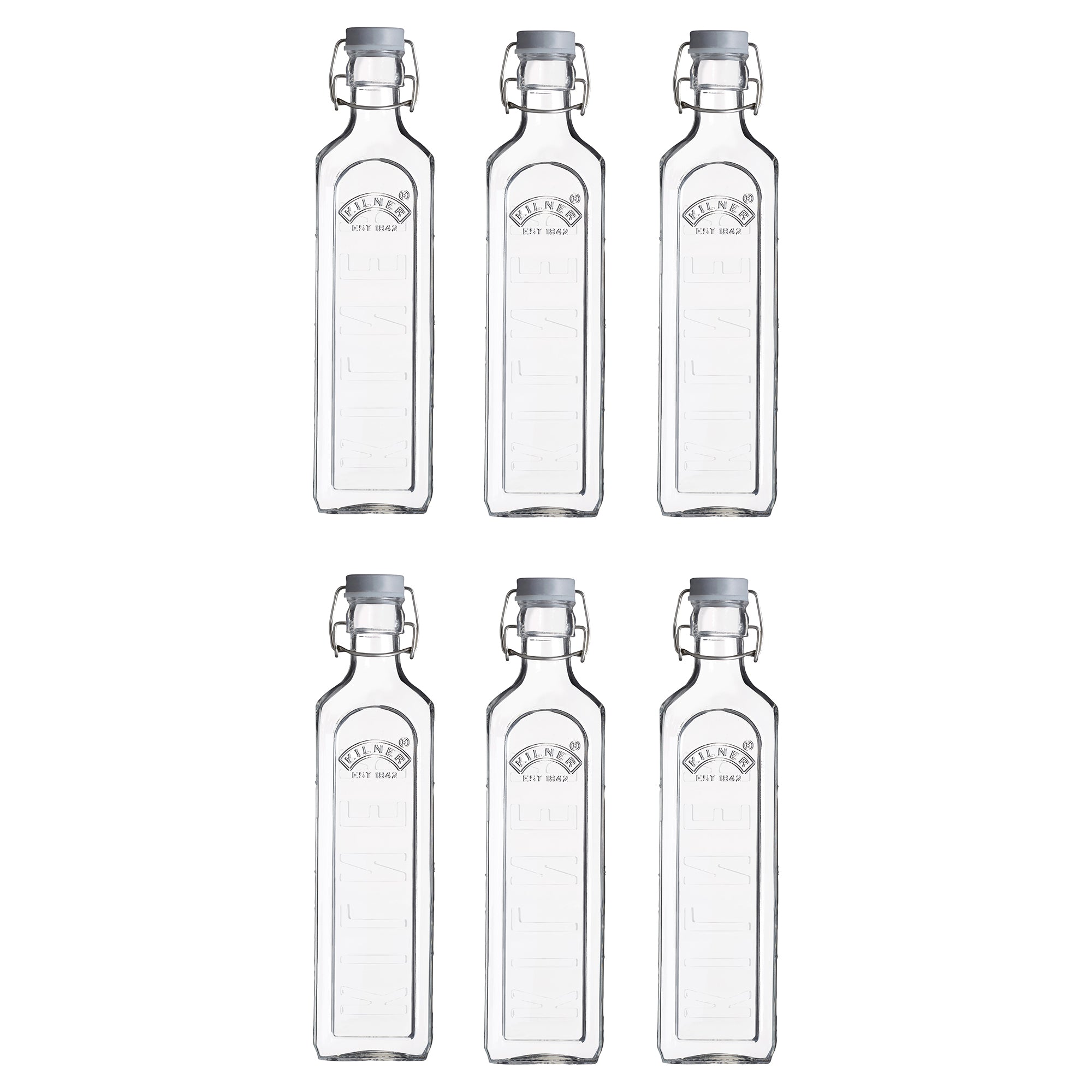 kilner-b-gelflasche-1-l-6er-set-glasflasche image 1