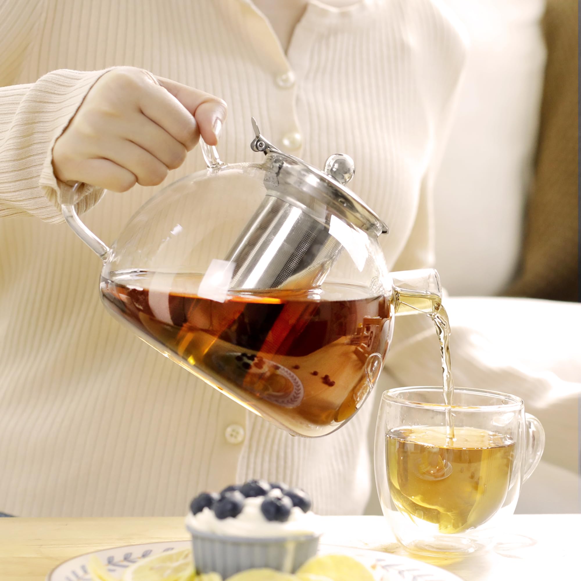 libwys-teekanne-glas-1500ml-mit-siebeinsatz-hitzebest-ndig-2 image 2