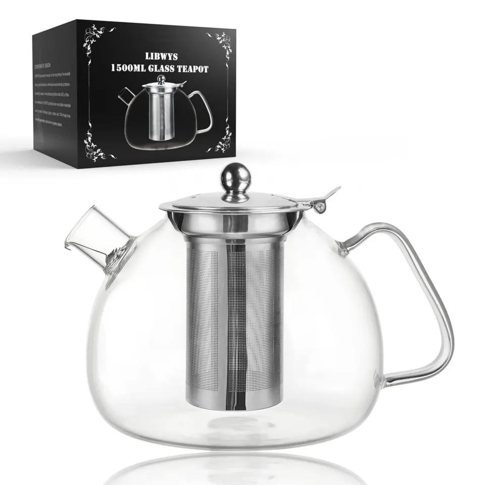 libwys-teekanne-glas-1500ml-mit-siebeinsatz-hitzebest-ndig-2 image 1