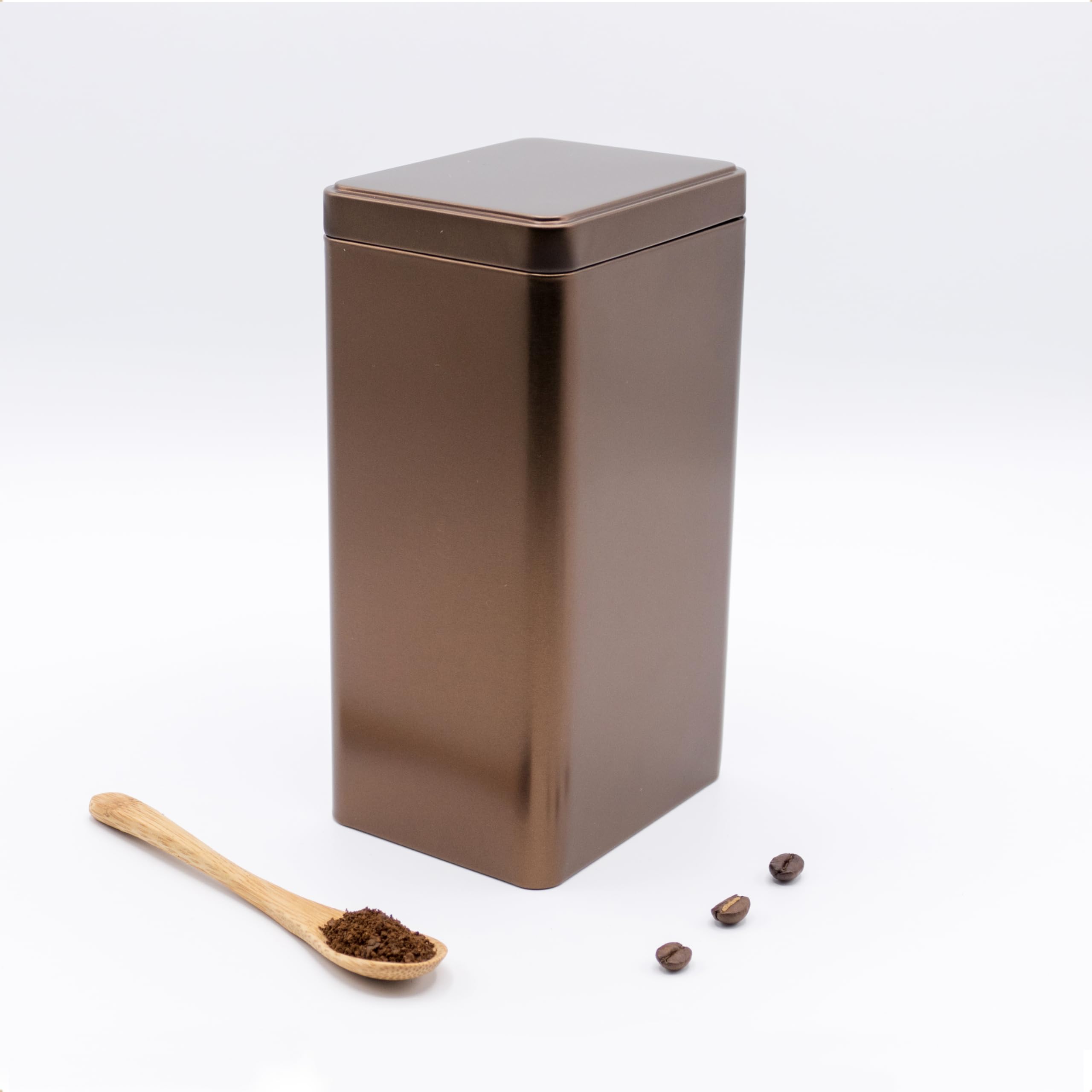 dosenritter-eckige-dosen-vorratsdose-kaffeebraun-3er-set-stapelbar image 6