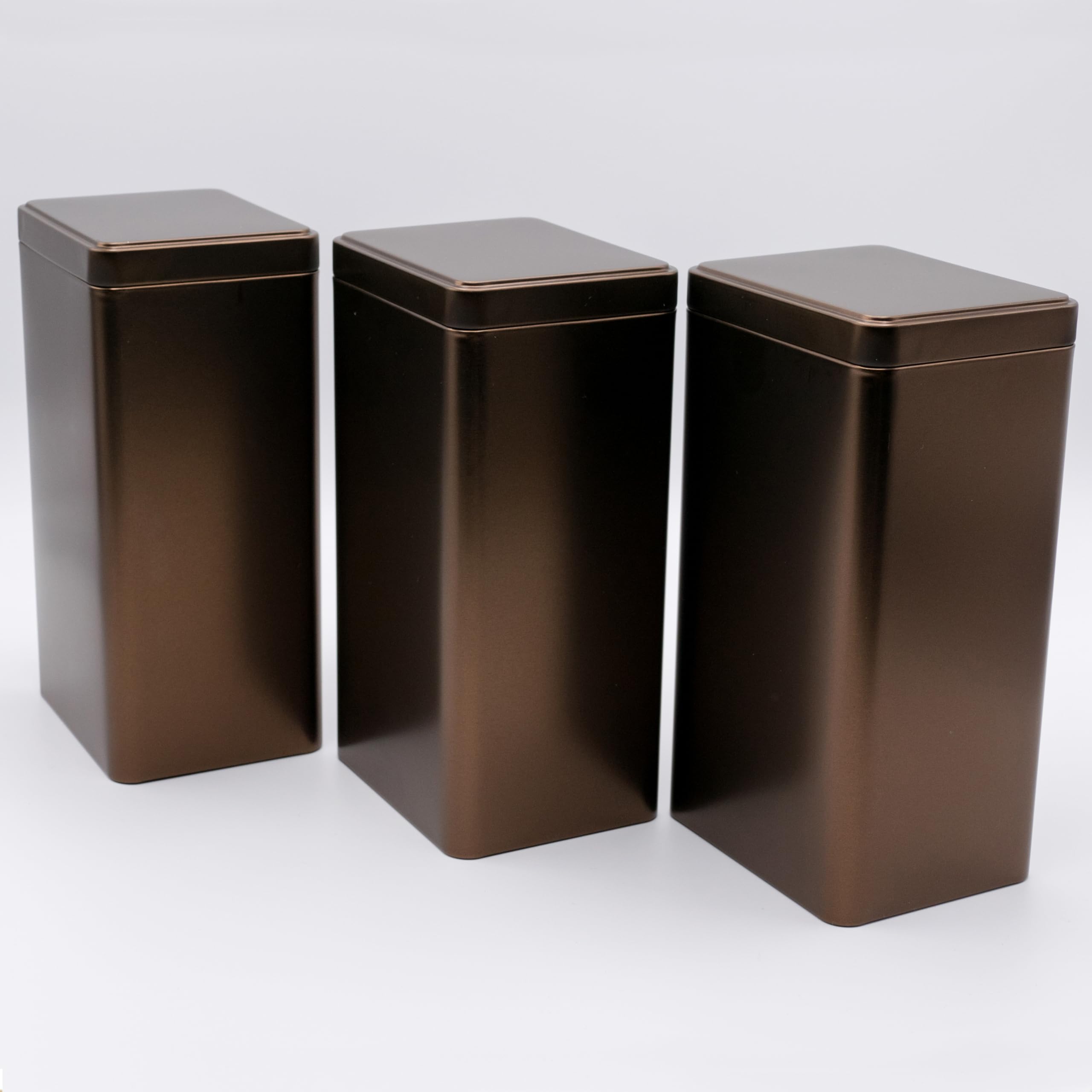 dosenritter-eckige-dosen-vorratsdose-kaffeebraun-3er-set-stapelbar image 7