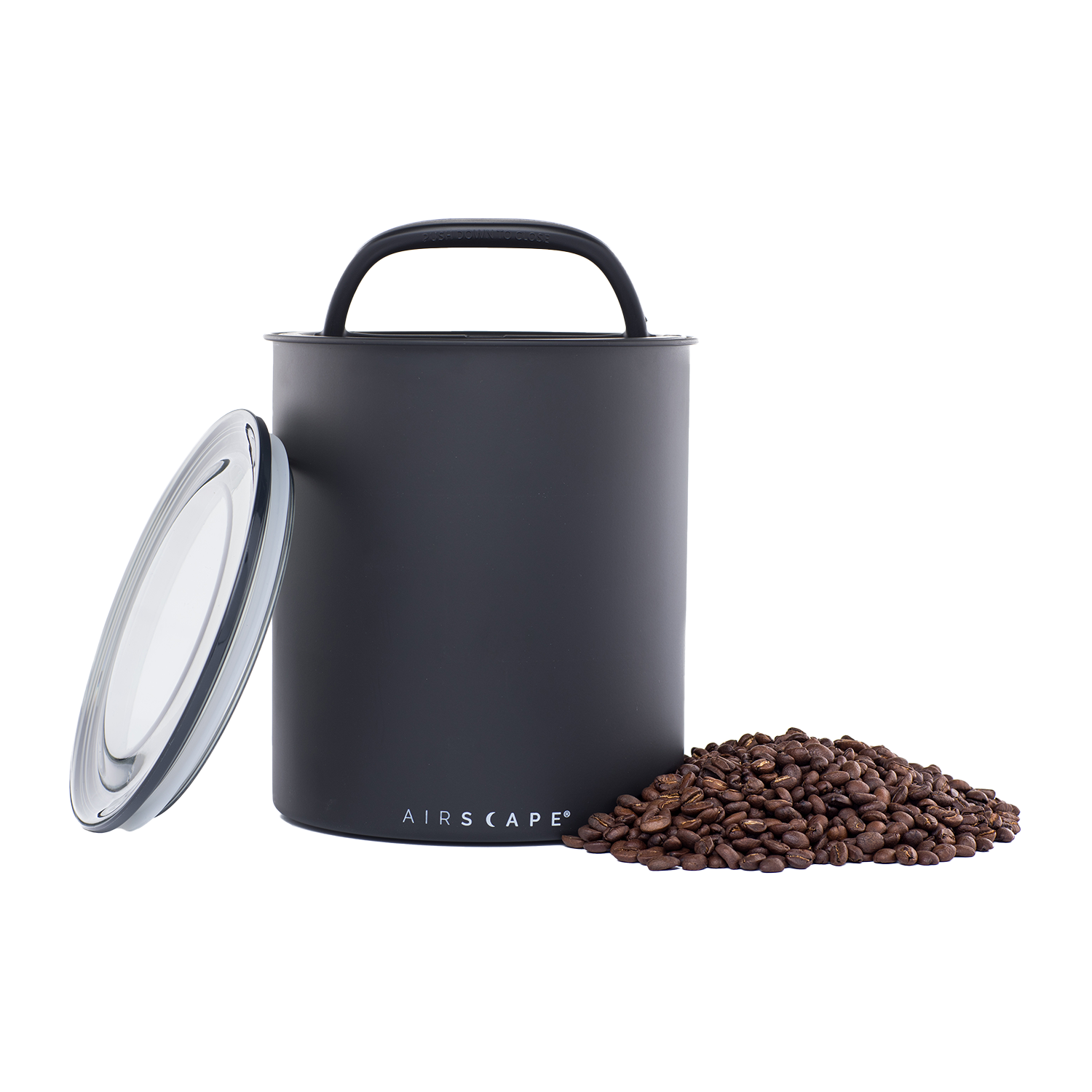 airscape-kilo-kaffeedose-2-5-lb-matt-schwarz-luftdicht image 1