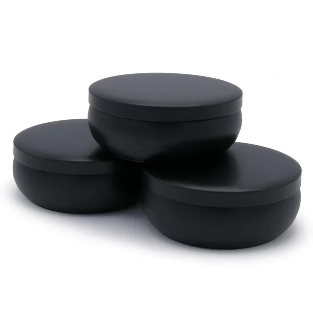 dosenritter-runde-dosen-schmuckdose-schwarz-3er-set-matt image 1