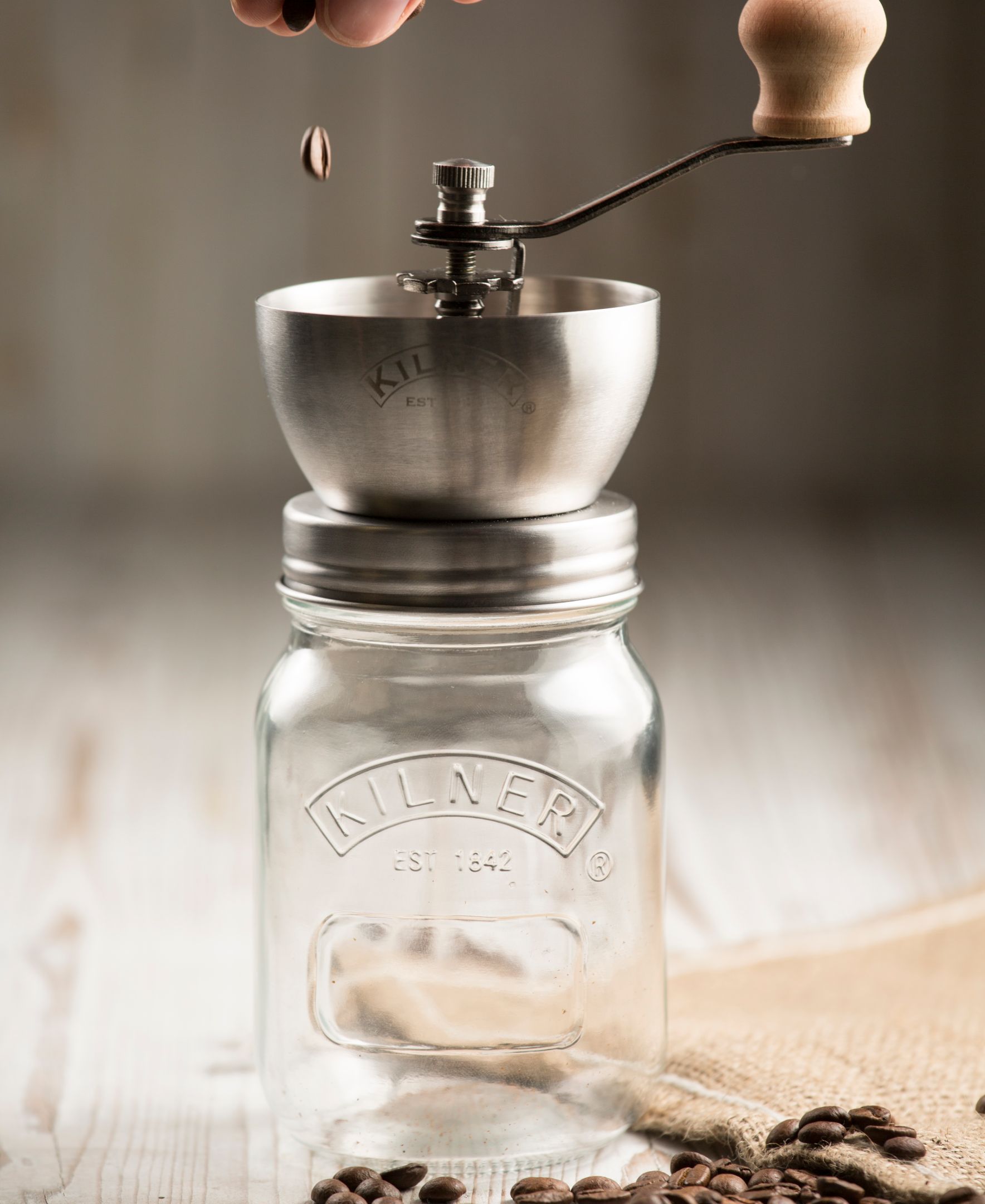 kilner-create-kaffeem-hle-mit-glas-17-fl-oz-edelstahl image 3