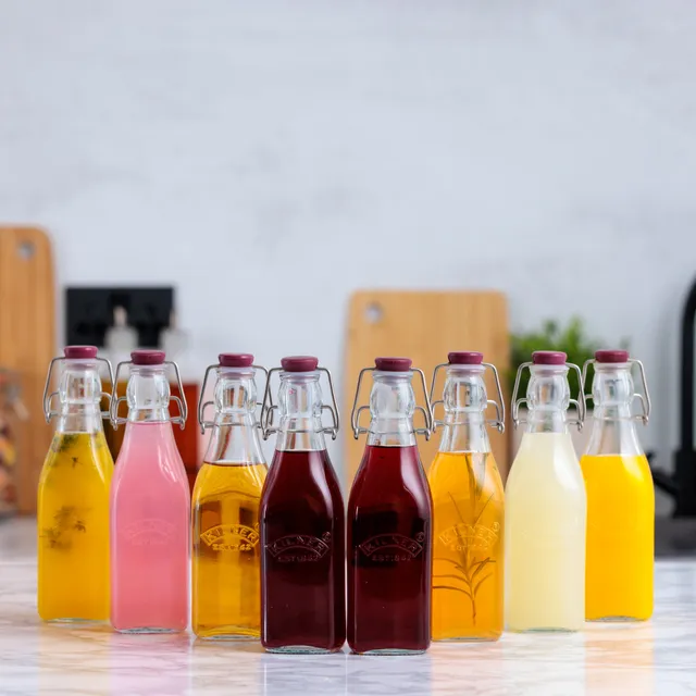kilner-drinking-square-clip-top-flasche-250-ml-8er-set image 1