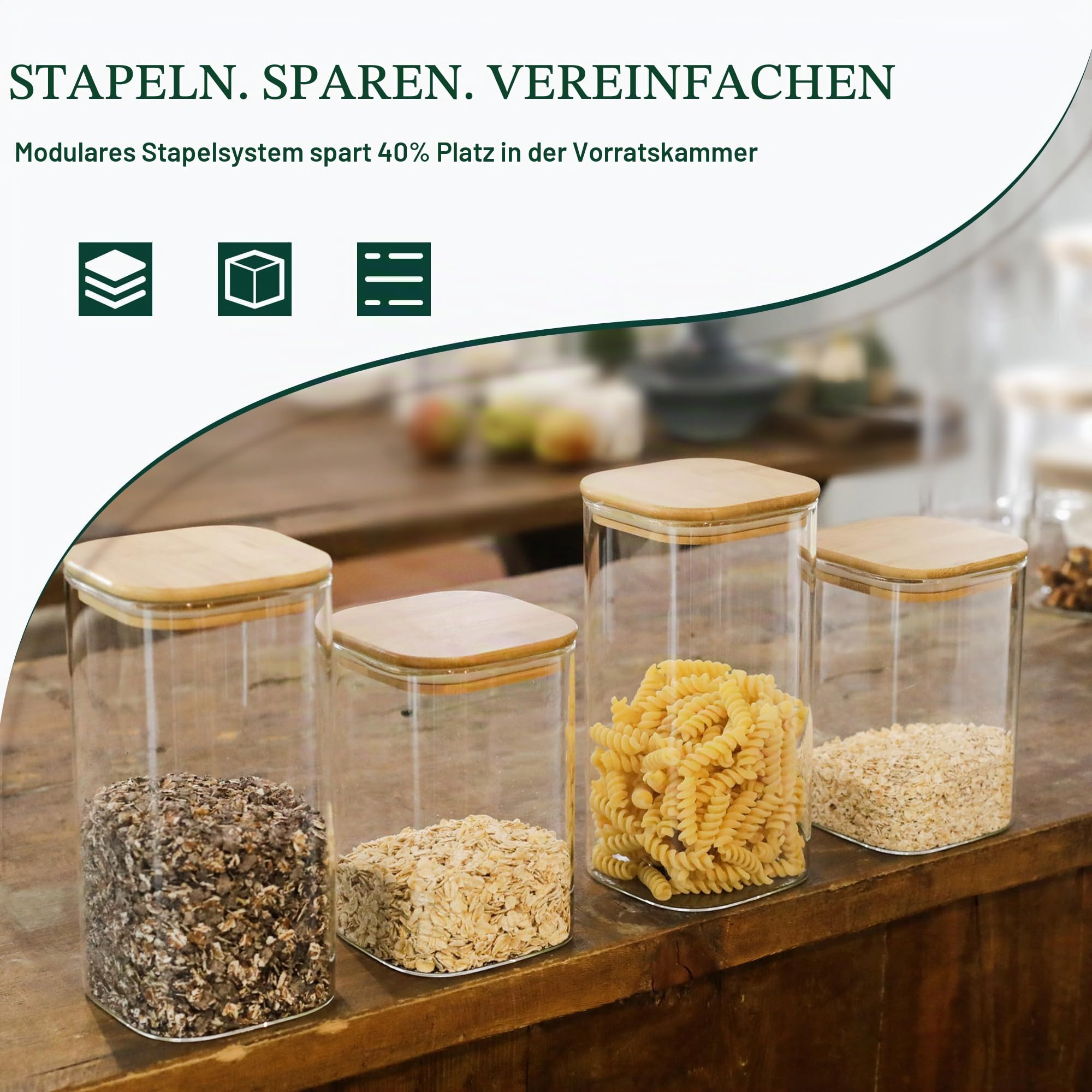 libwys-storage-jars-vorratsglas-eckig-1150-1580-ml-8er-set image 5