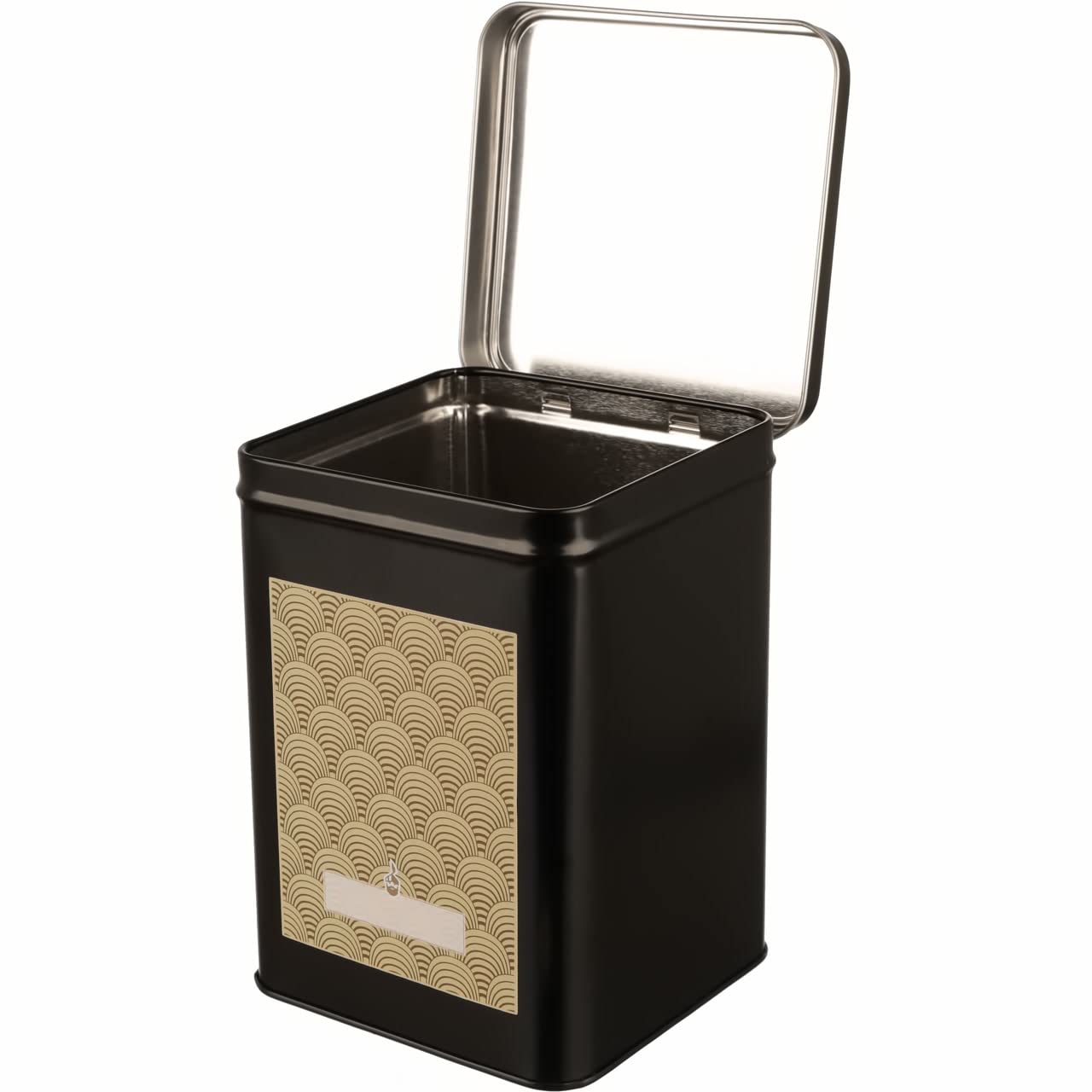 dosenritter-eckige-dosen-teedose-schwarz-2er-set-400g-stapelbar image 5