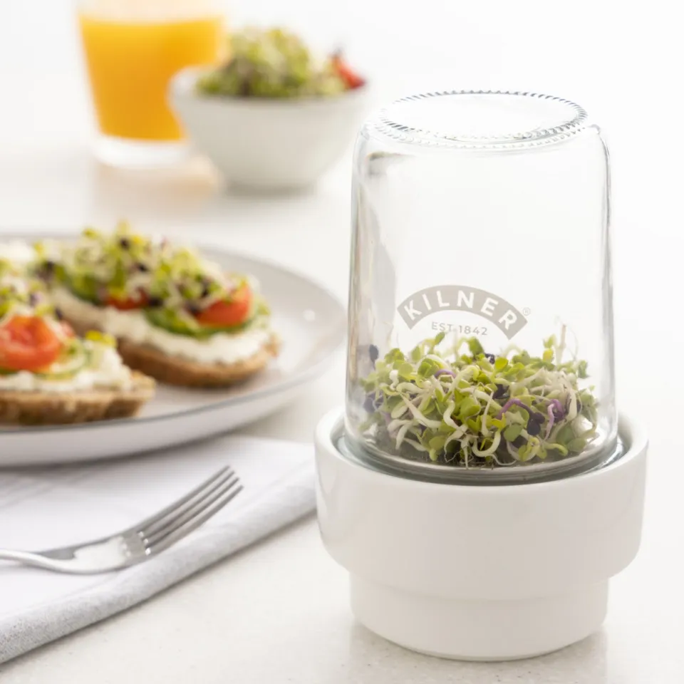 kilner-create-sprossenglas-0-5-l-2-teiliges-set-keramik image 1
