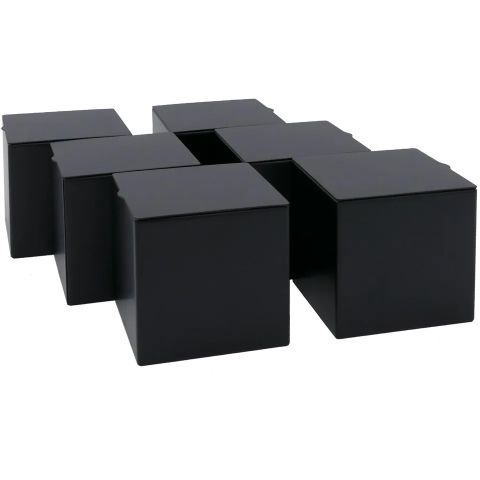 dosenritter-eckige-dosen-vorratsdose-6er-set-schwarz-matt image 1