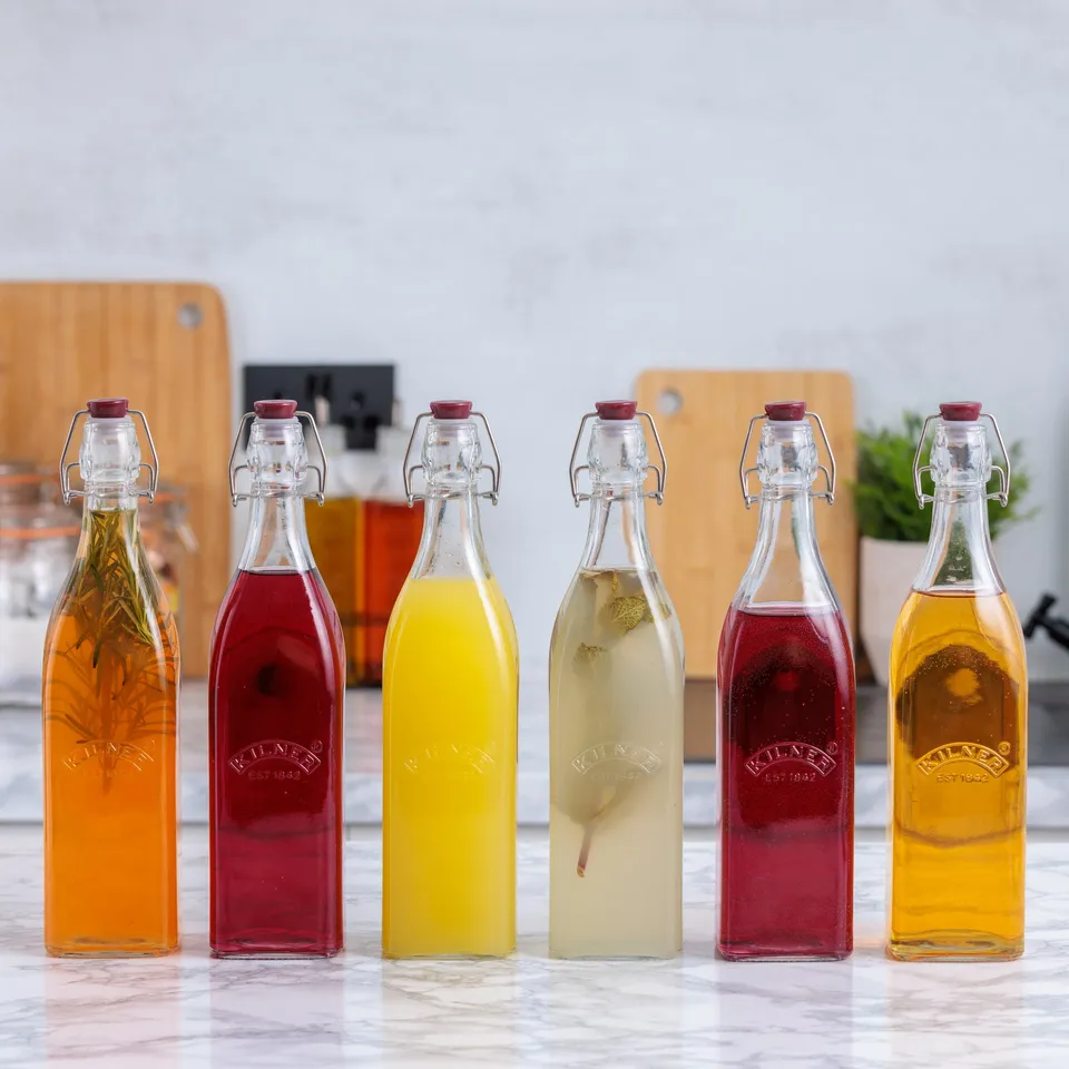 kilner-drinking-square-clip-top-flasche-1-l-6er-set image 1
