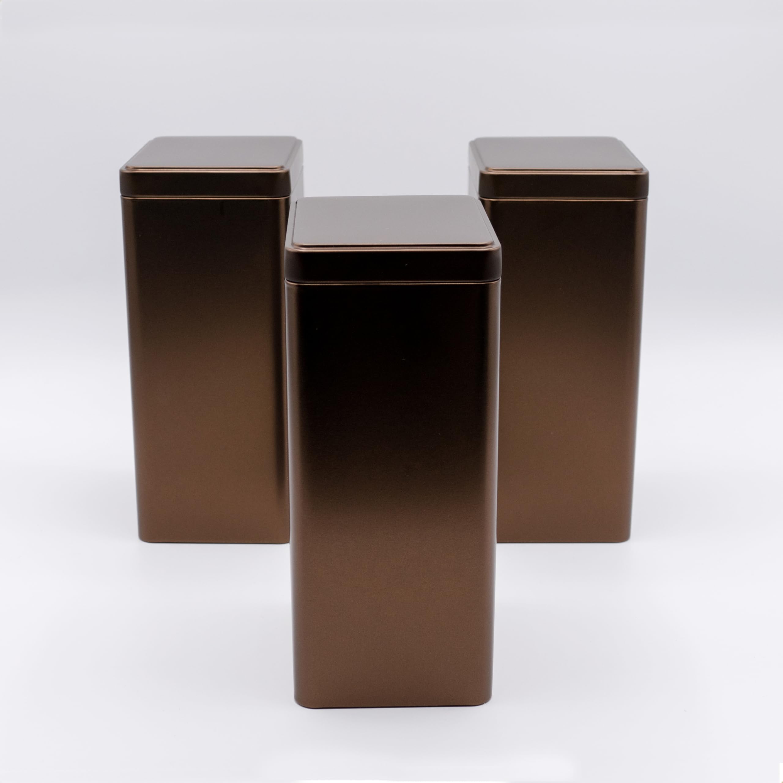 dosenritter-eckige-dosen-vorratsdose-kaffeebraun-3er-set-stapelbar image 3